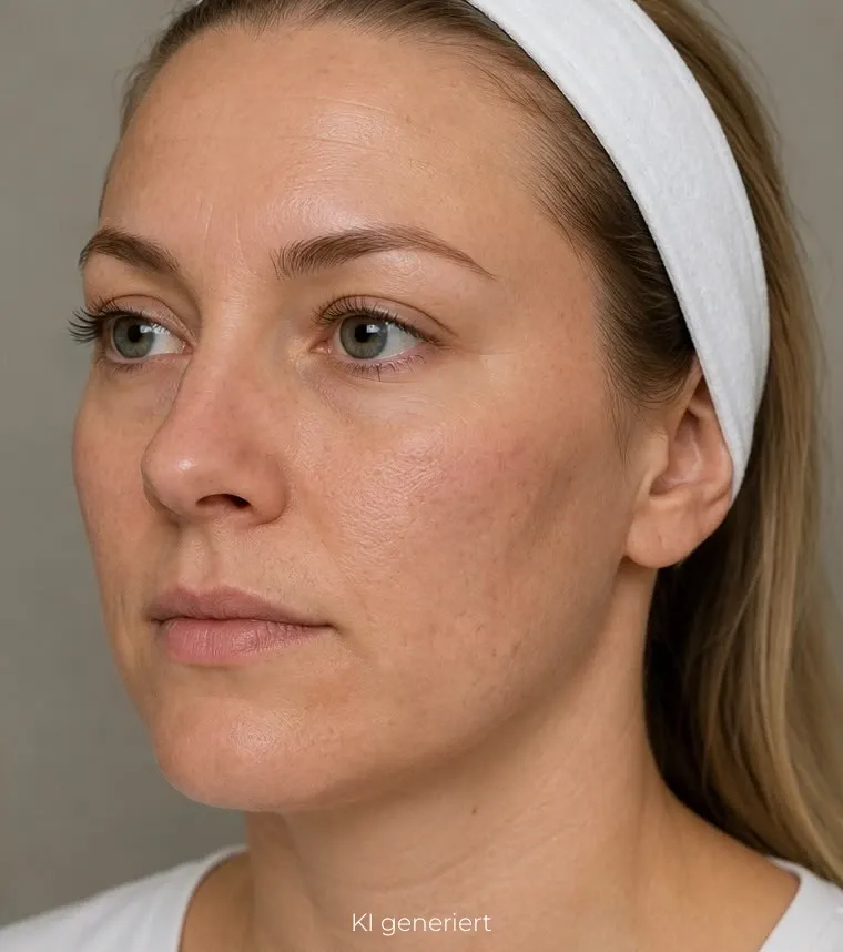 Microneedling Hautzustand Vorher.
